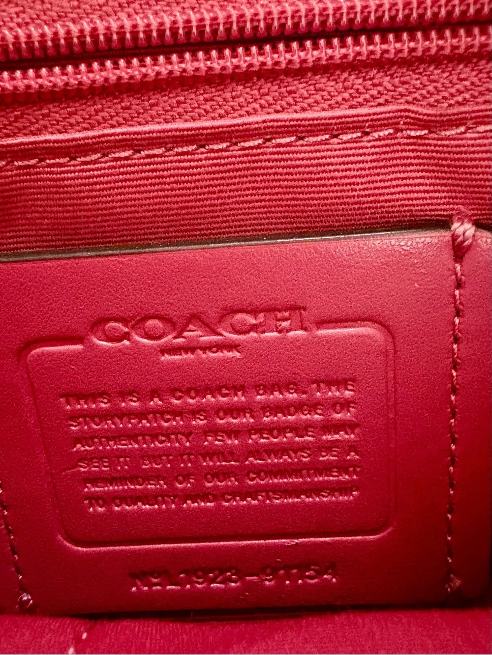 Coach Salmon Pink Pebbled Leather Hobo Shoulder Bag COA